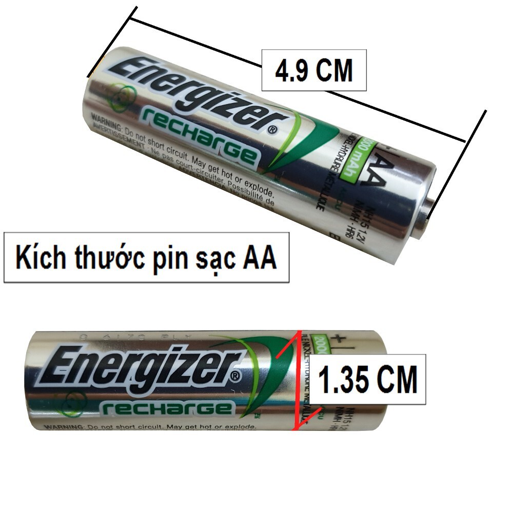 Bộ sạc pin 2A Energizer kèm 4 pin