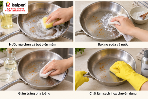 Cách xử lý chảo inox bị gỉ sét