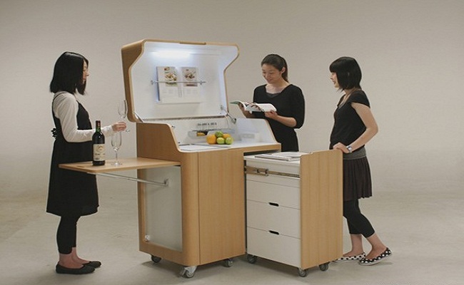 kệ tủ bếp thông minh gấp gọn