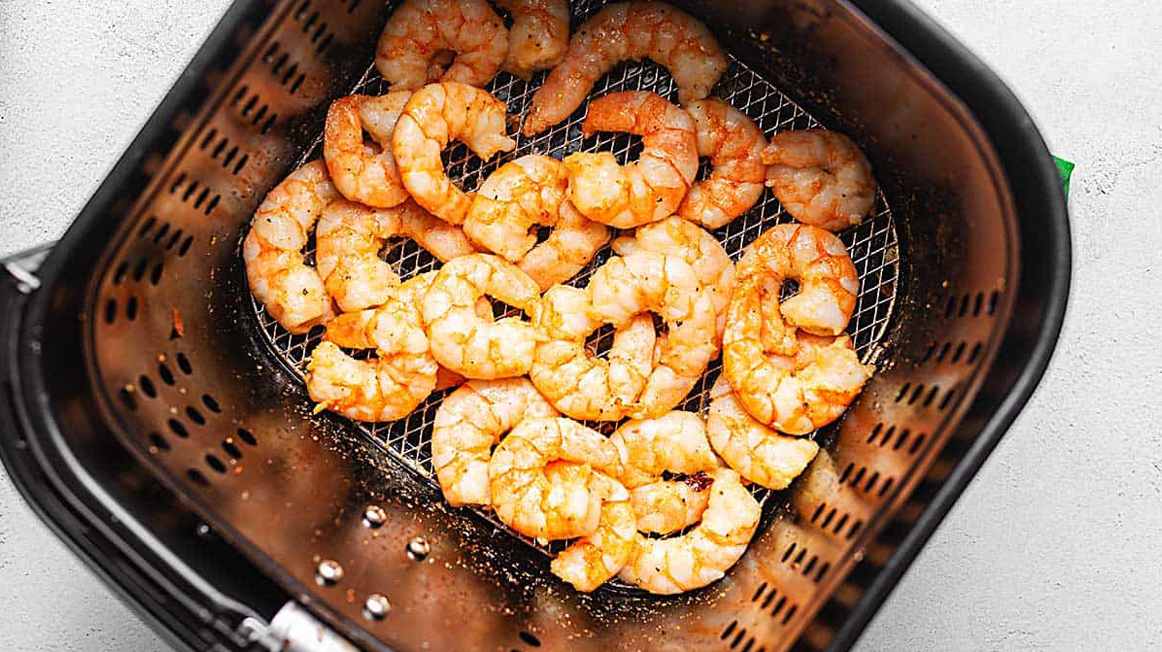 Món ngon với nồi chiên không dầu ấn tượng - Tôm nướng với muối ớt