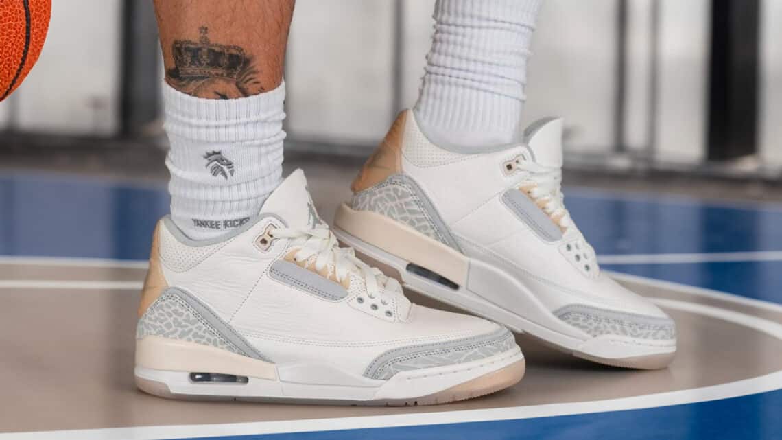 phối màu của Air Jordan 3 “Ivory”
