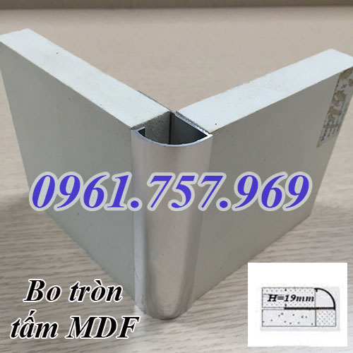 Nẹp bo tròn tấm mdf