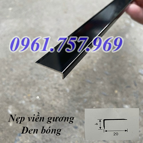 Nẹp cạnh gương màu đen