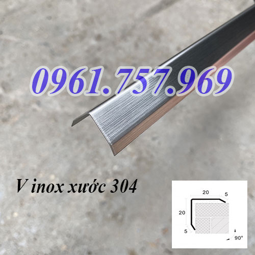 Nẹp chữ v inox 