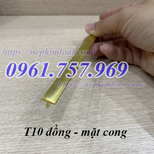 Nẹp đồng trang trí T10