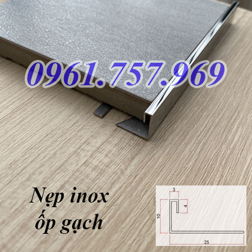 Nẹp inox ốp góc gạch