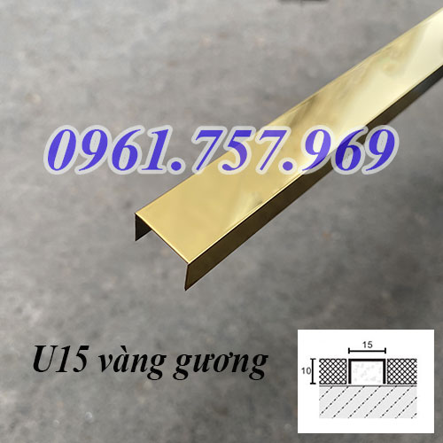 Nẹp Inox U15