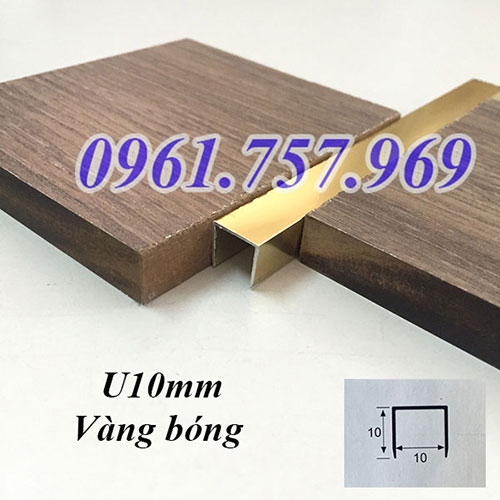 Nẹp nhôm chữ u10mm