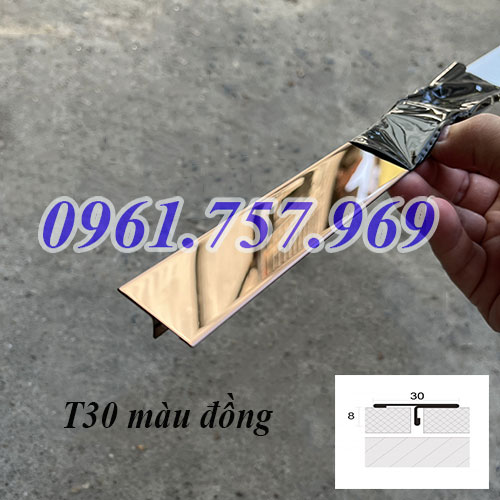 nẹp t30 màu hồng