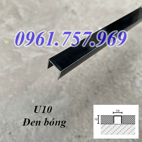 Nẹp U10 màu đen