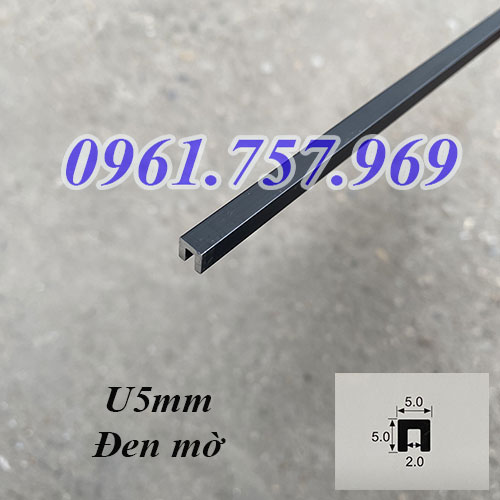 Nẹp U5 màu đen