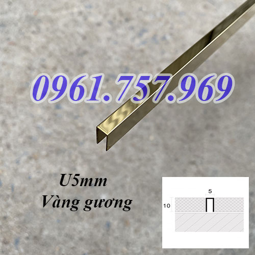 Nẹp U5mm