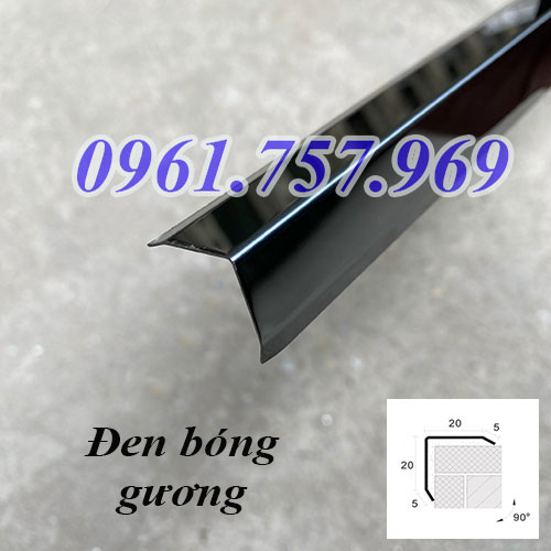 Nẹp v inox màu đen