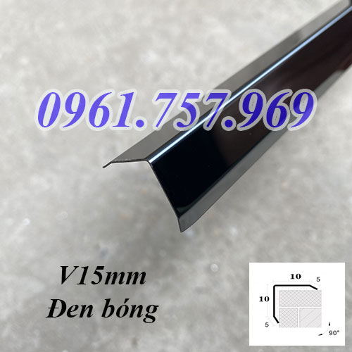 Nẹp V inox màu đen