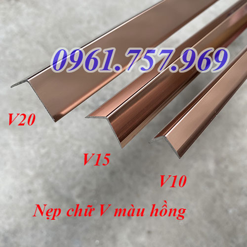 Nẹp V màu hồng