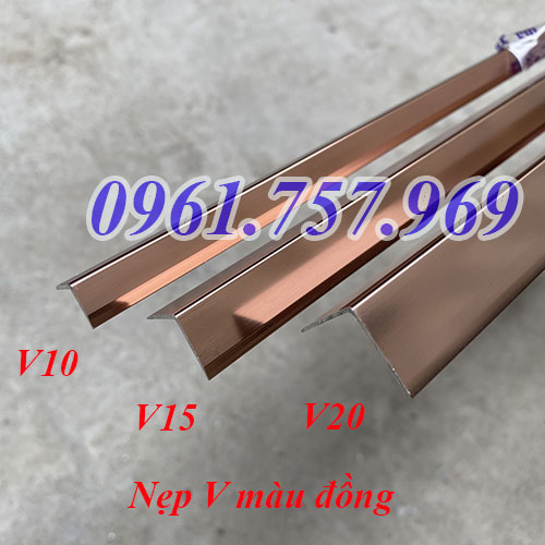 Nẹp V vàng hồng