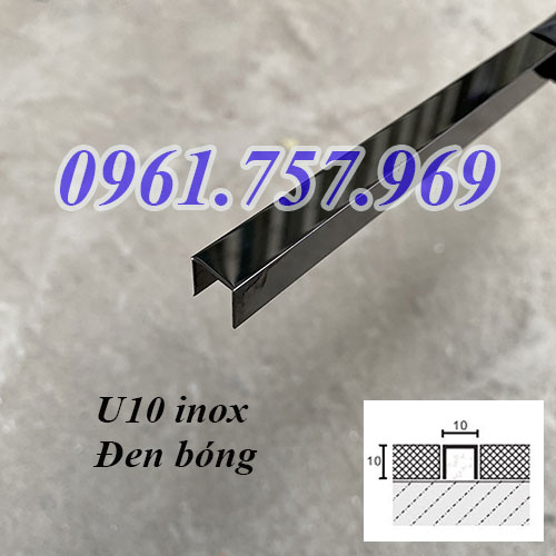 U10 inox màu đen