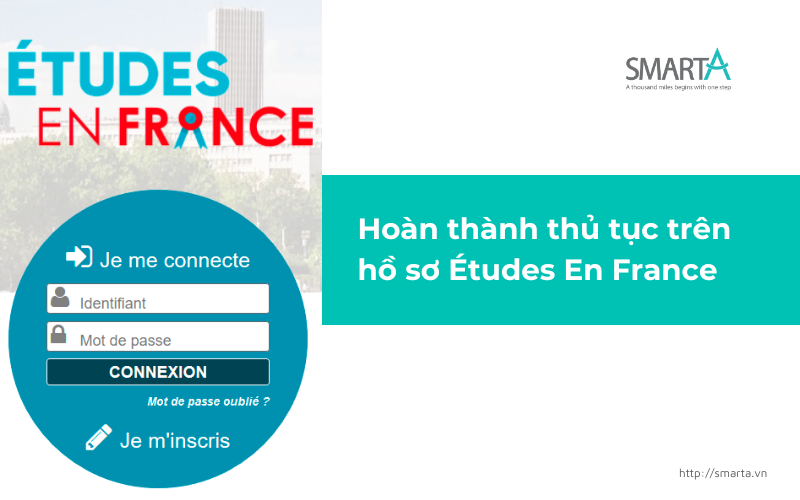 Hoàn thành thủ tục trên hồ sơ Études En France
