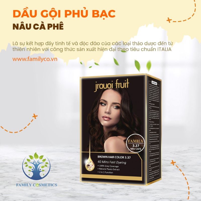 Dầu gội phủ bạc nâu cà phê là sản phẩm được làm từ những loại thảo dược tự nhiên