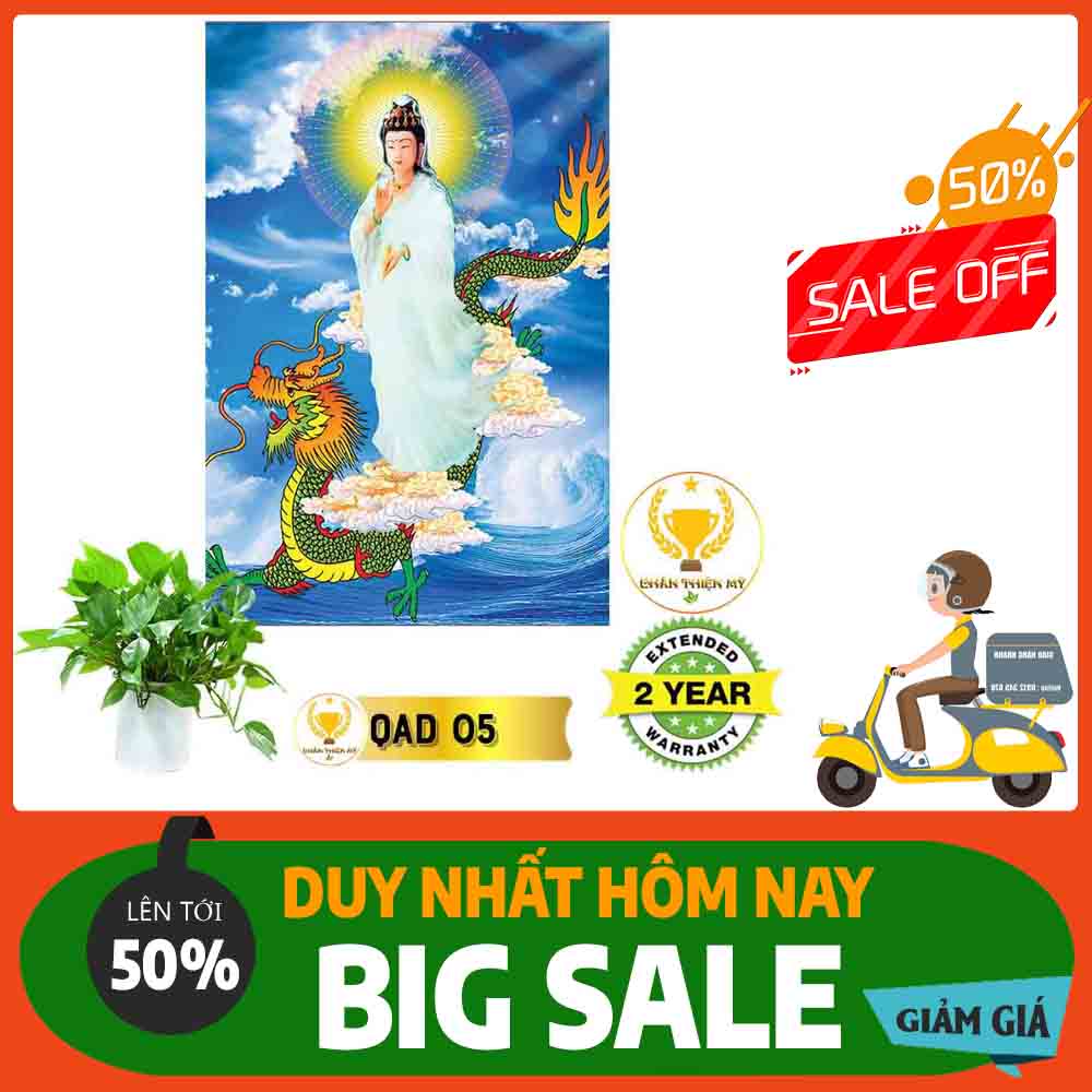 Tranh Quan Thế Âm Bồ Tát đứng MS 05
