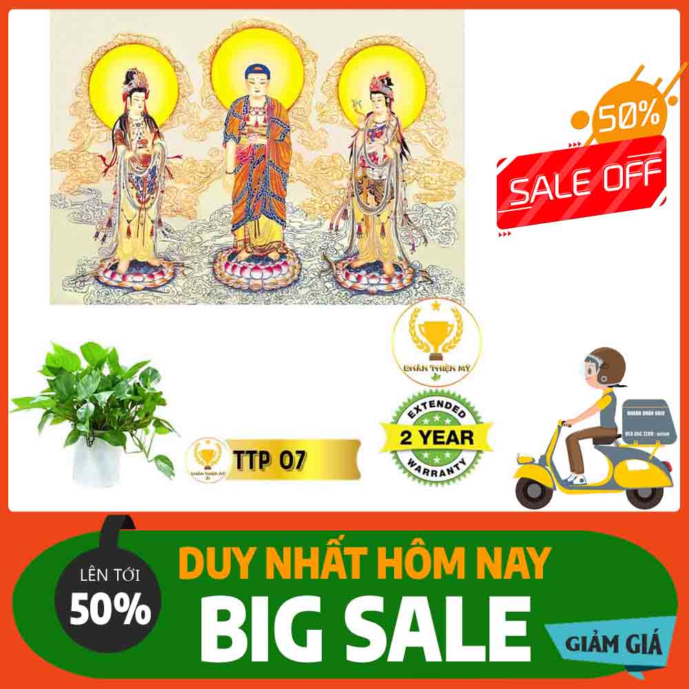 Tranh Tam Thế Phật MS 07