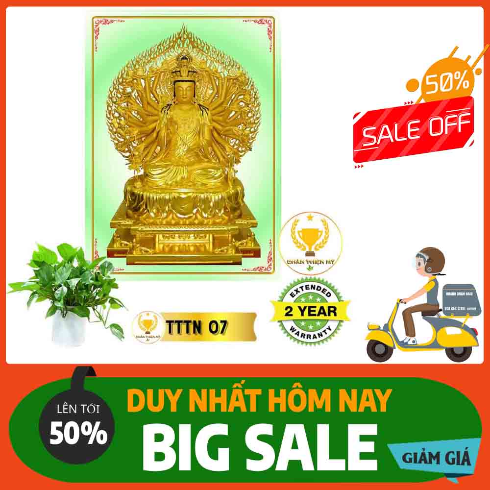 Tranh Thiên Thủ Thiên Nhãn Bồ Tát MS 07