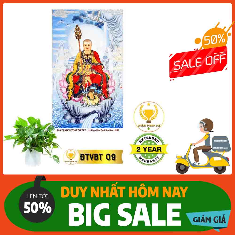 Tranh Địa Tạng Vương Bồ Tát MS 09