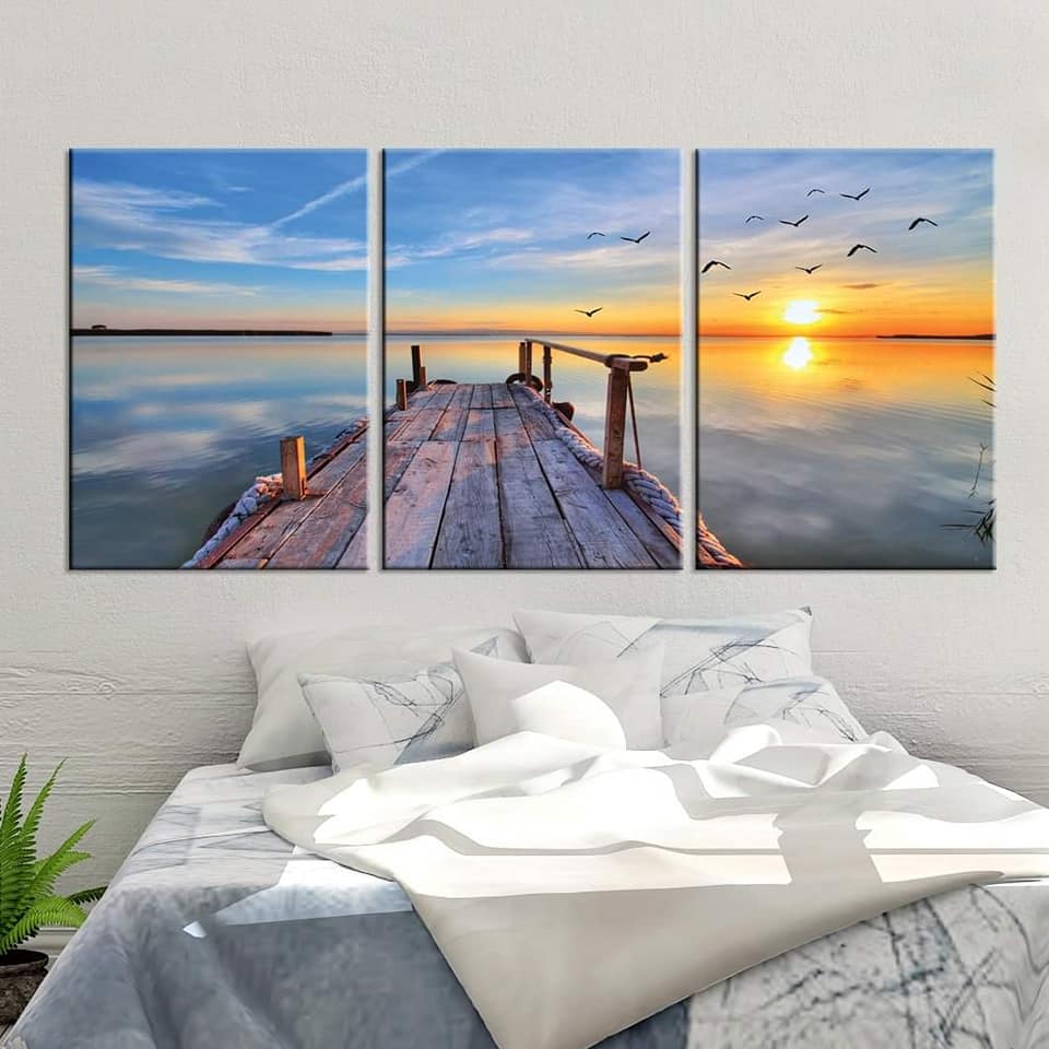 Bộ 3 bức tranh treo Phòng ngủ_PN16