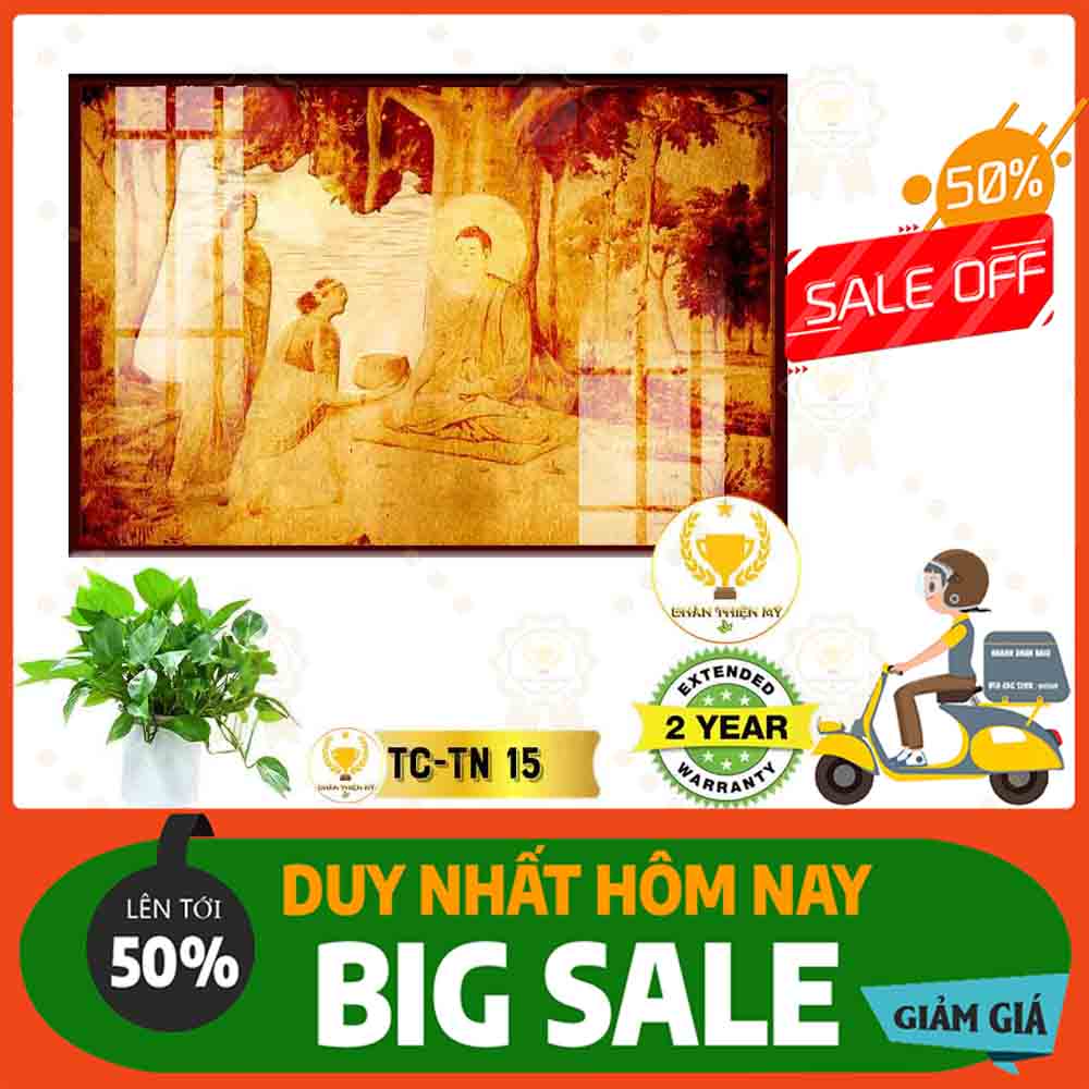 Tranh trúc chỉ in hình chữ nhật MS 15