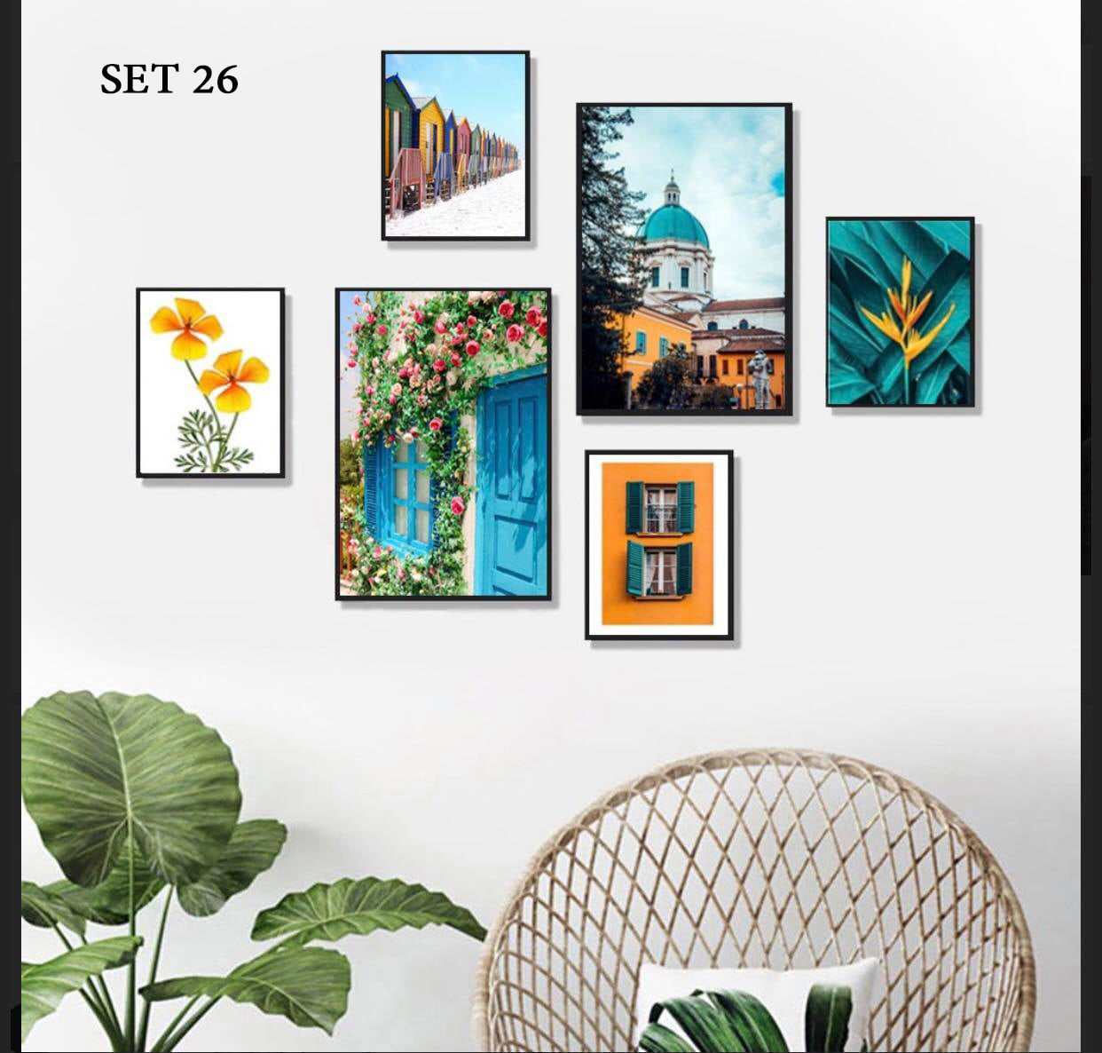 Bộ 6 bức tranh treo Phòng khách_PK9