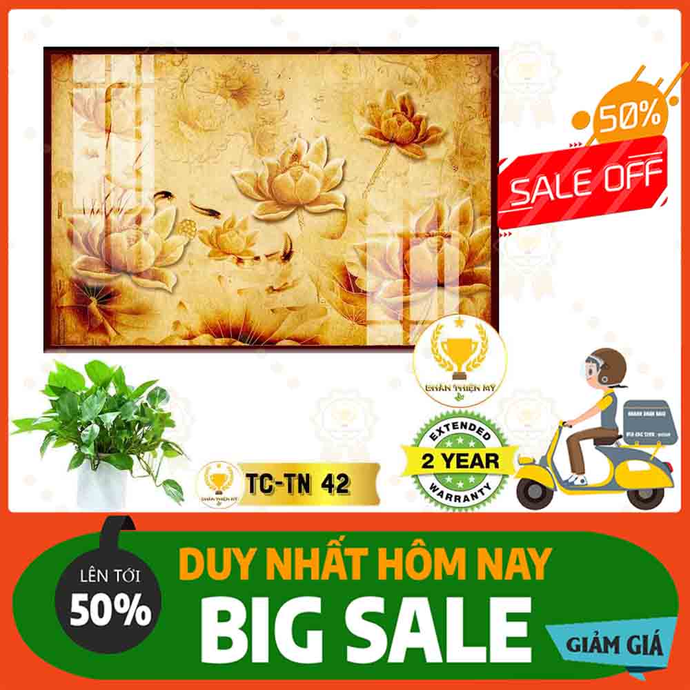 Tranh trúc chỉ in hình chữ nhật MS 42