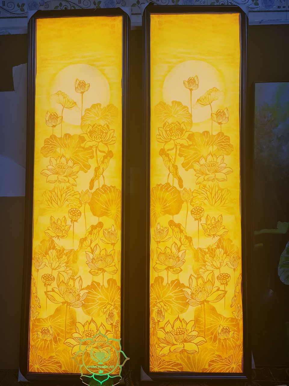 Tranh trúc chỉ in đôi dọc MS 21