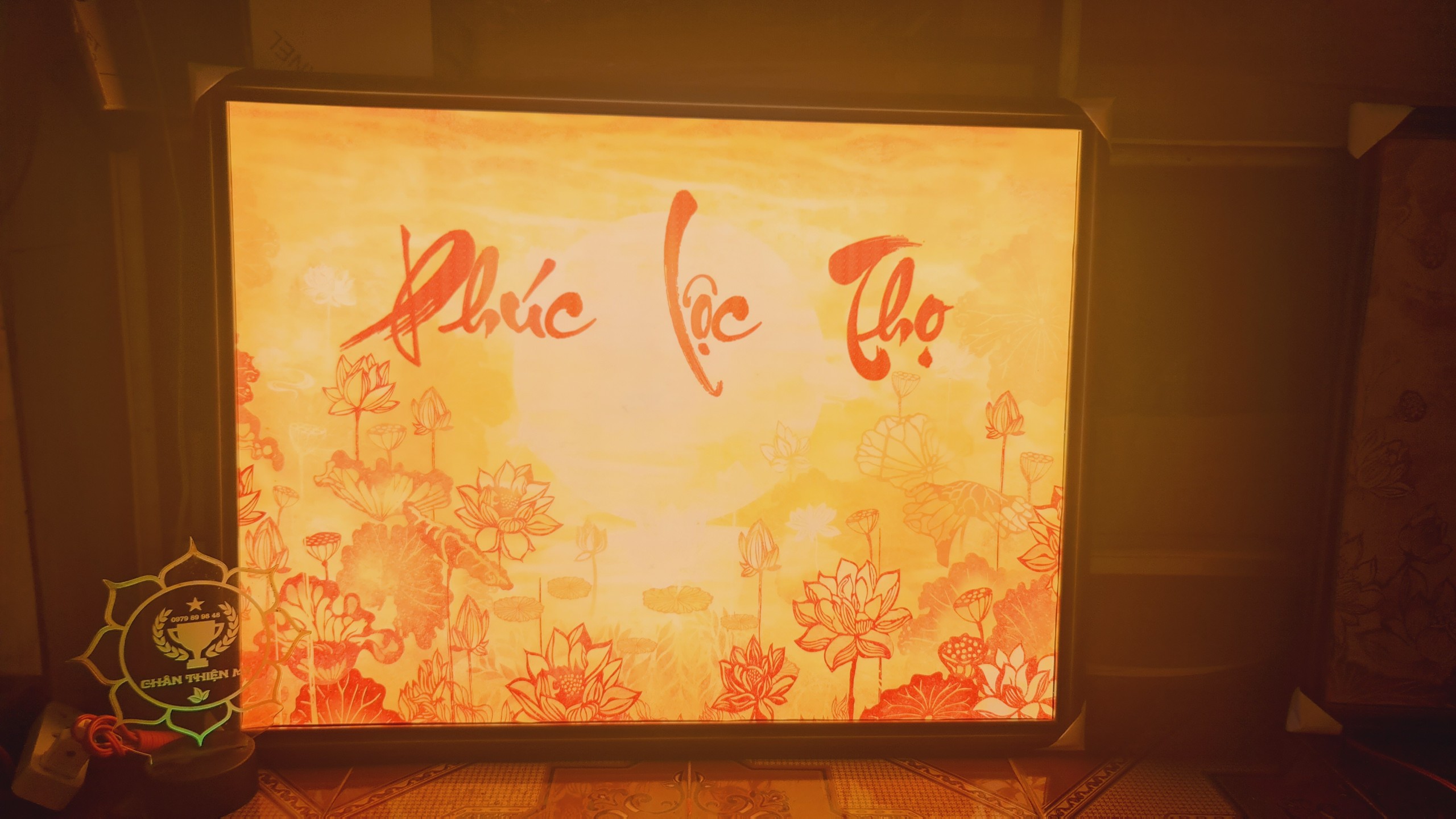 Tranh trúc chỉ in hình chữ nhật TC77