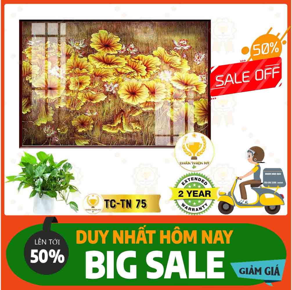 Tranh trúc chỉ in hình chữ nhật MS 75