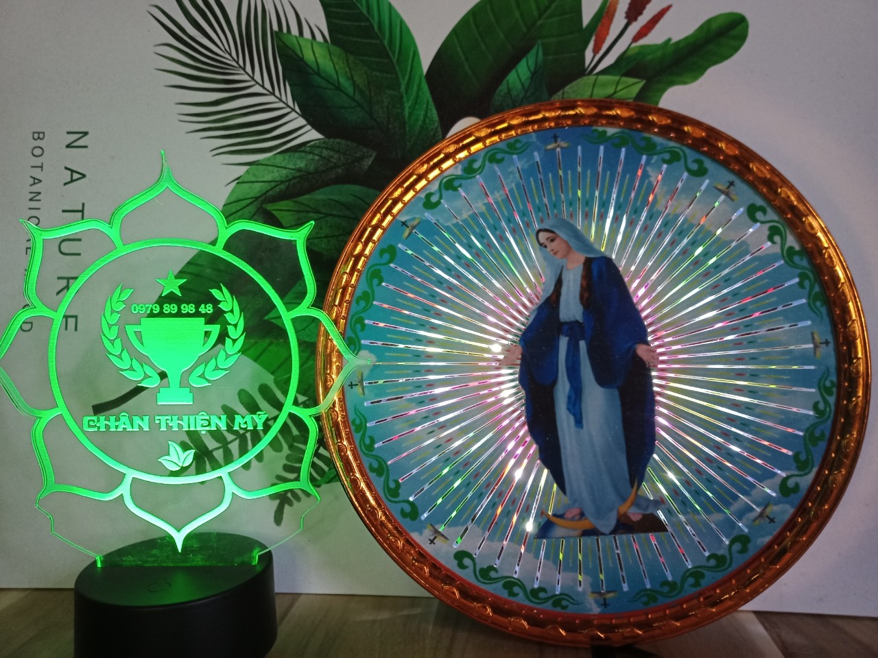 Đèn thờ hào quang Đức Mẹ Marria MS 58