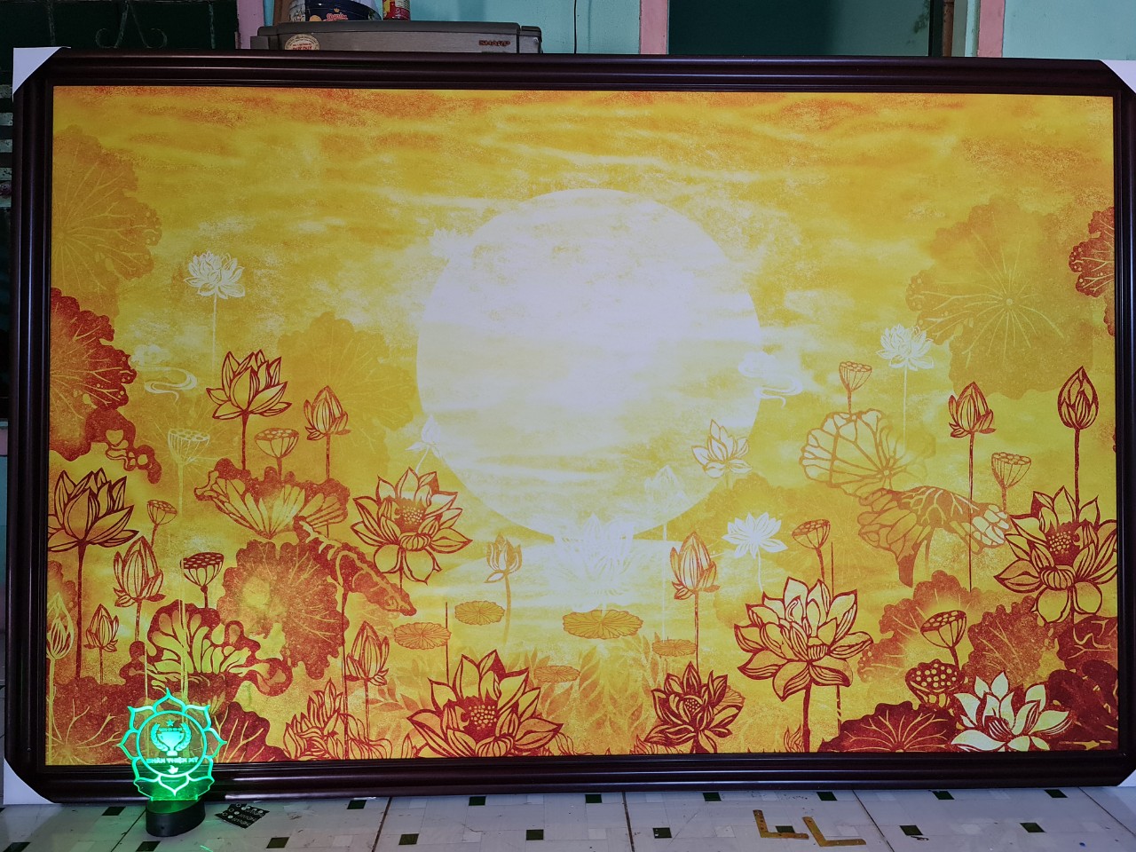 Tranh trúc chỉ in hình chữ nhật TC 44