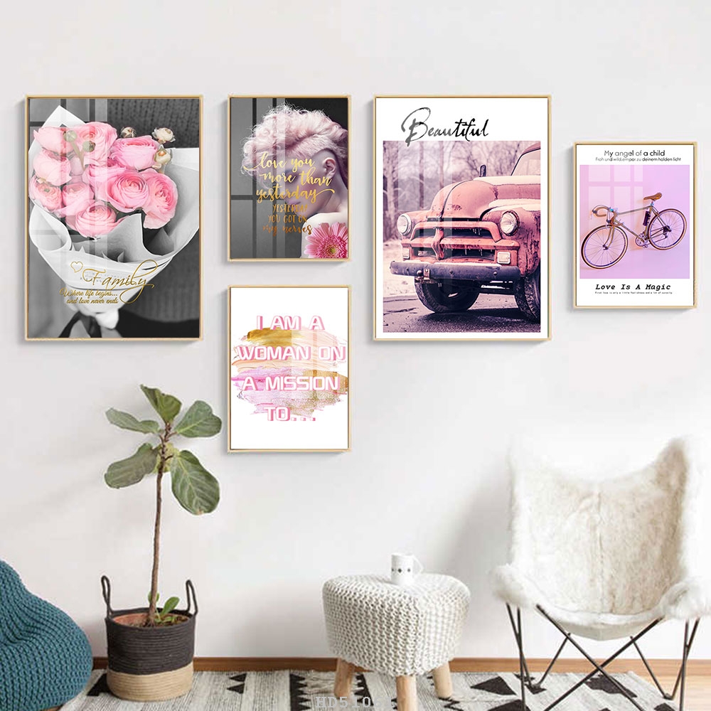 Bộ 5 bức tranh treo Phòng khách_PK8