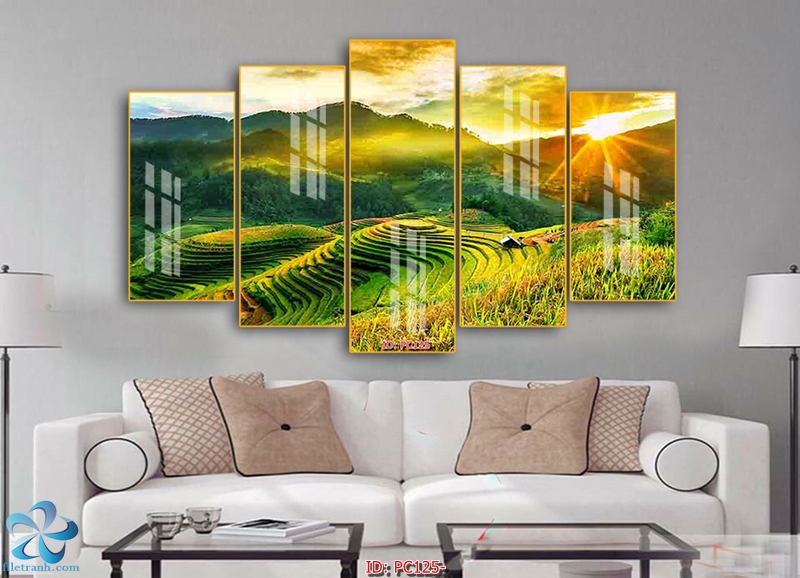 Bộ 5 bức tranh treo Phòng khách_PK37