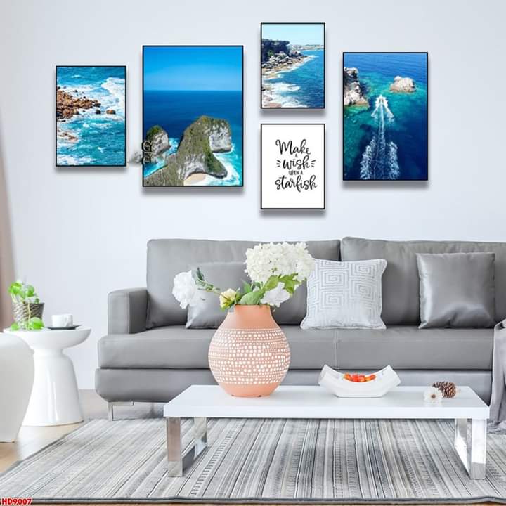 Bộ 5 bức tranh treo Phòng khách_PK7