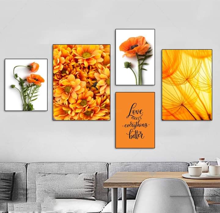 Bộ 5 bức tranh treo Phòng khách_PK7