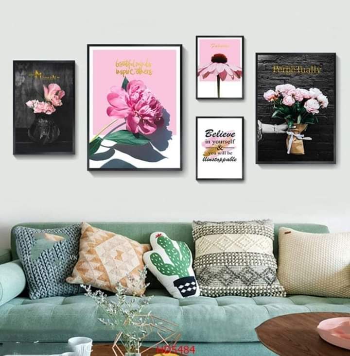 Bộ 5 bức tranh treo Phòng khách_PK7