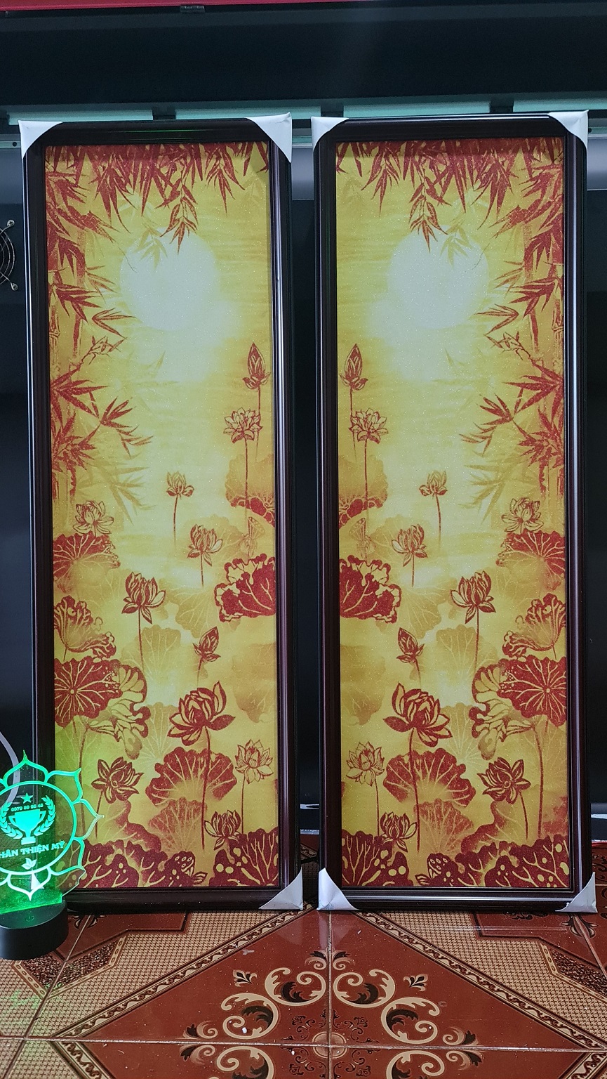 Tranh trúc chỉ in đôi dọc TC_ID 26