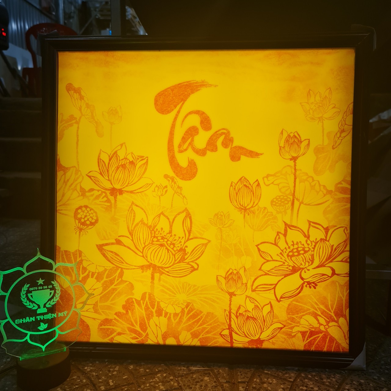 Tranh trúc chỉ in vuông TC_IV 58