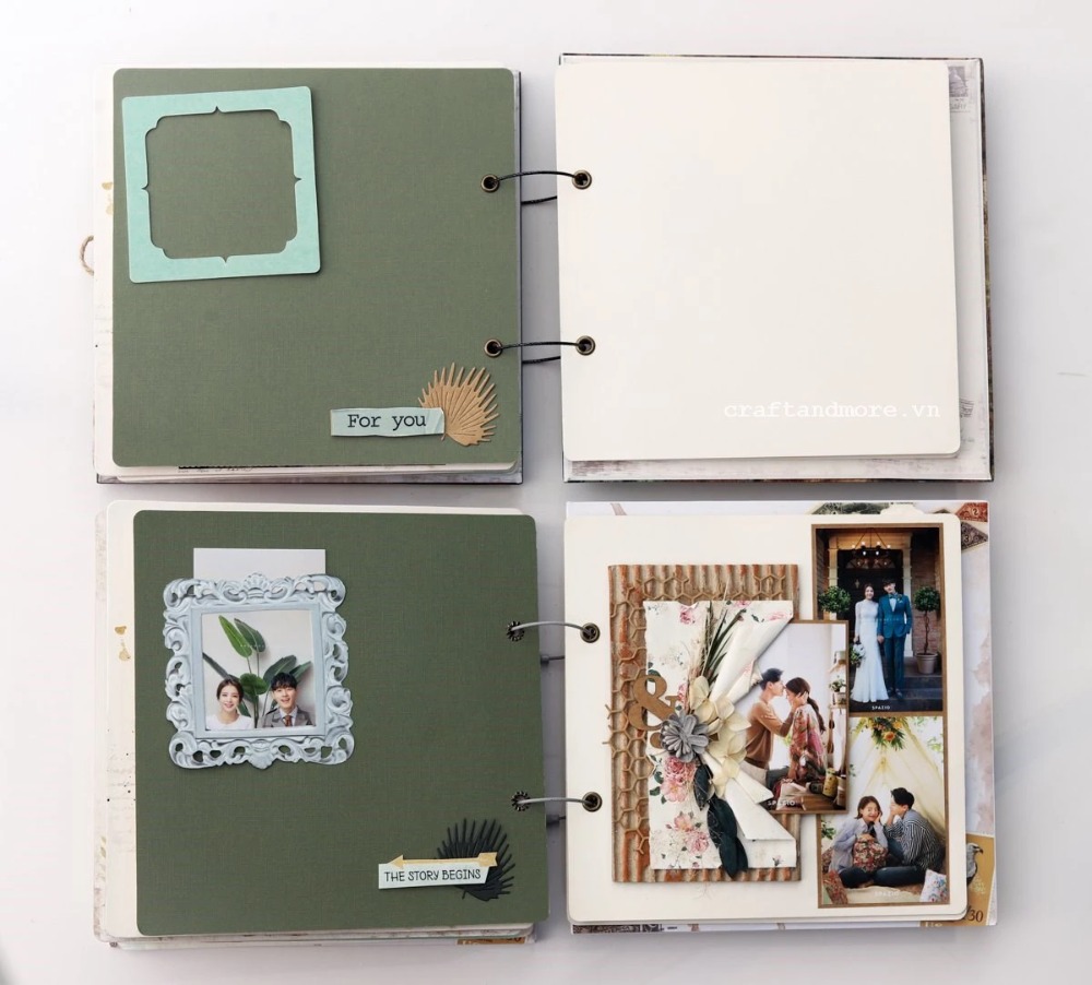 Scrapbook album ảnh handmade