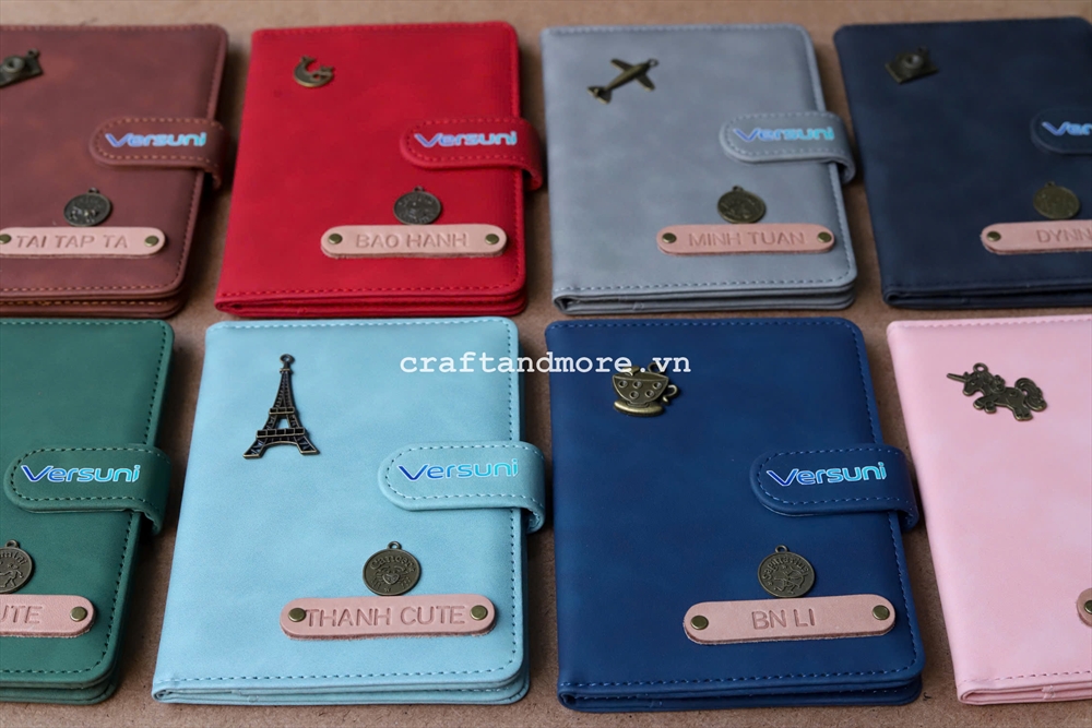 Bọc hộ chiếu - passport case màu xanh pastel