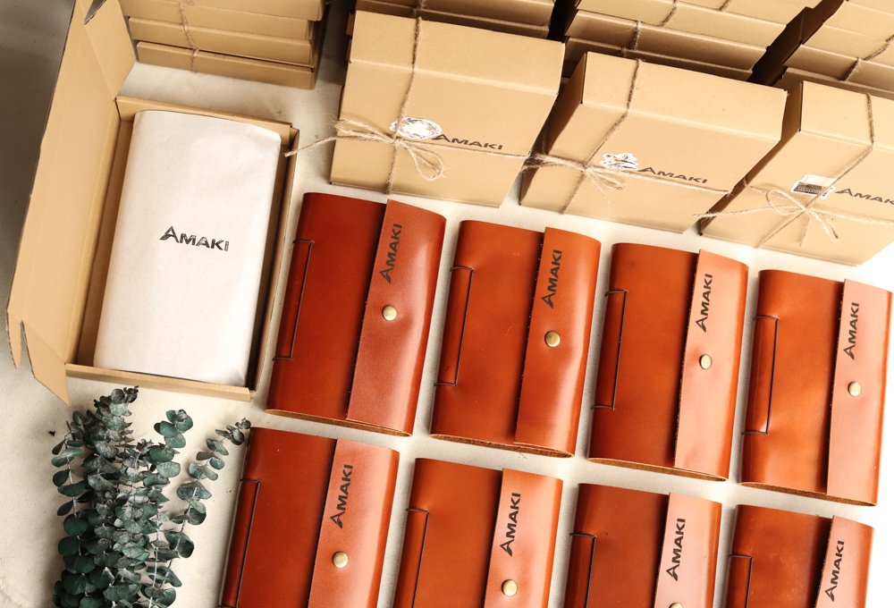 Sổ tay da khắc tên theo yêu cầu