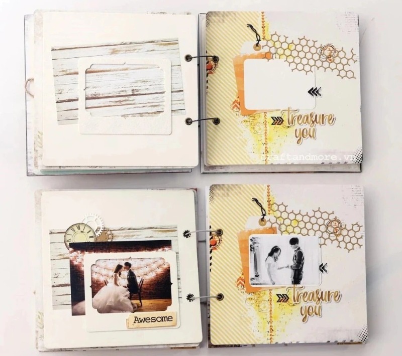 Scrapbook album ảnh handmade