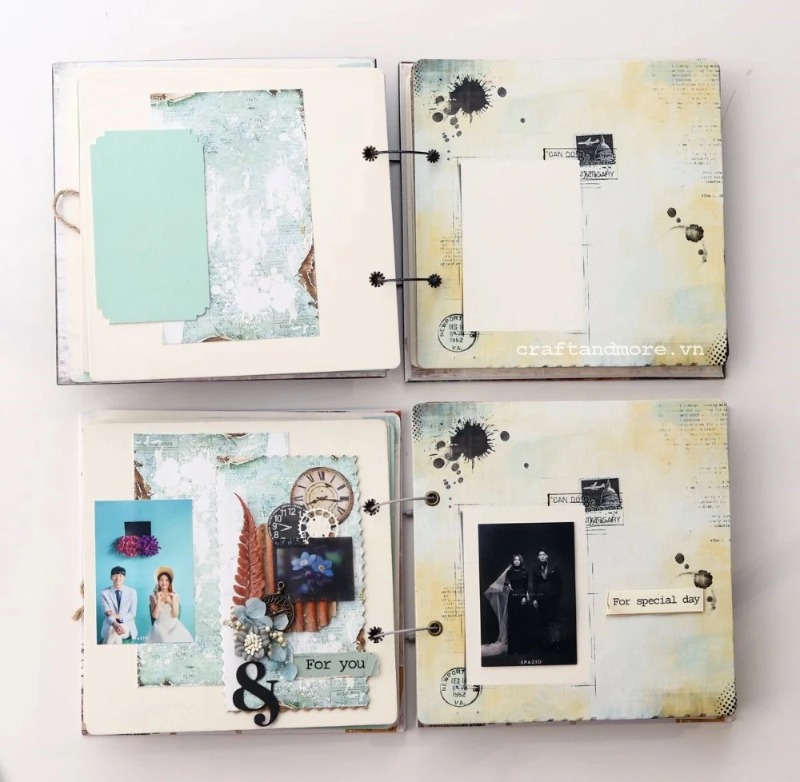 Dịch vụ làm & trang trí scrapbook album ảnh handmade theo yêu cầu