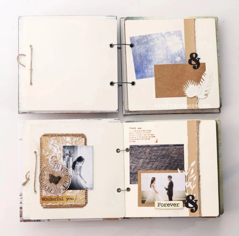 Phụ kiện trang trí thiệp, scrapbook chủ đề hoa lá