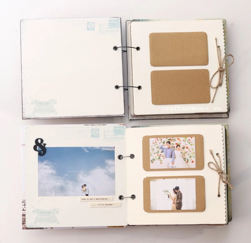 Scrapbook album ảnh handmade